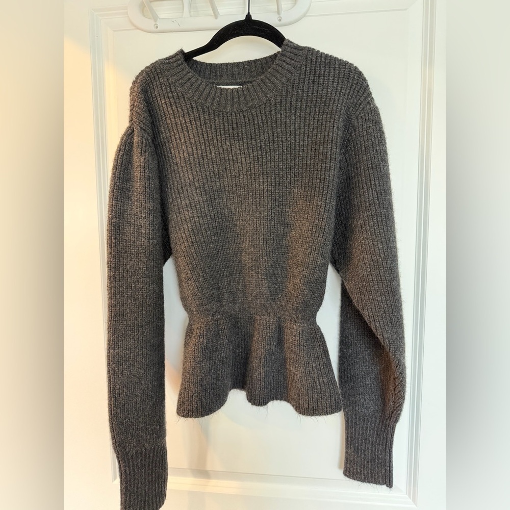 H&M Charcoal Ribbed Turtleneck Sweater Sz Medium - Picture 8 of 13
